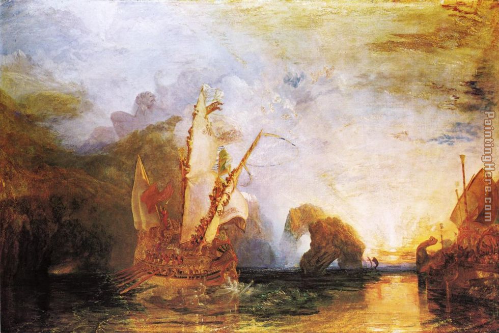 Ulysses Deriding Polyphemus Homer's Odyssey painting - Joseph Mallord William Turner Ulysses Deriding Polyphemus Homer's Odyssey art painting